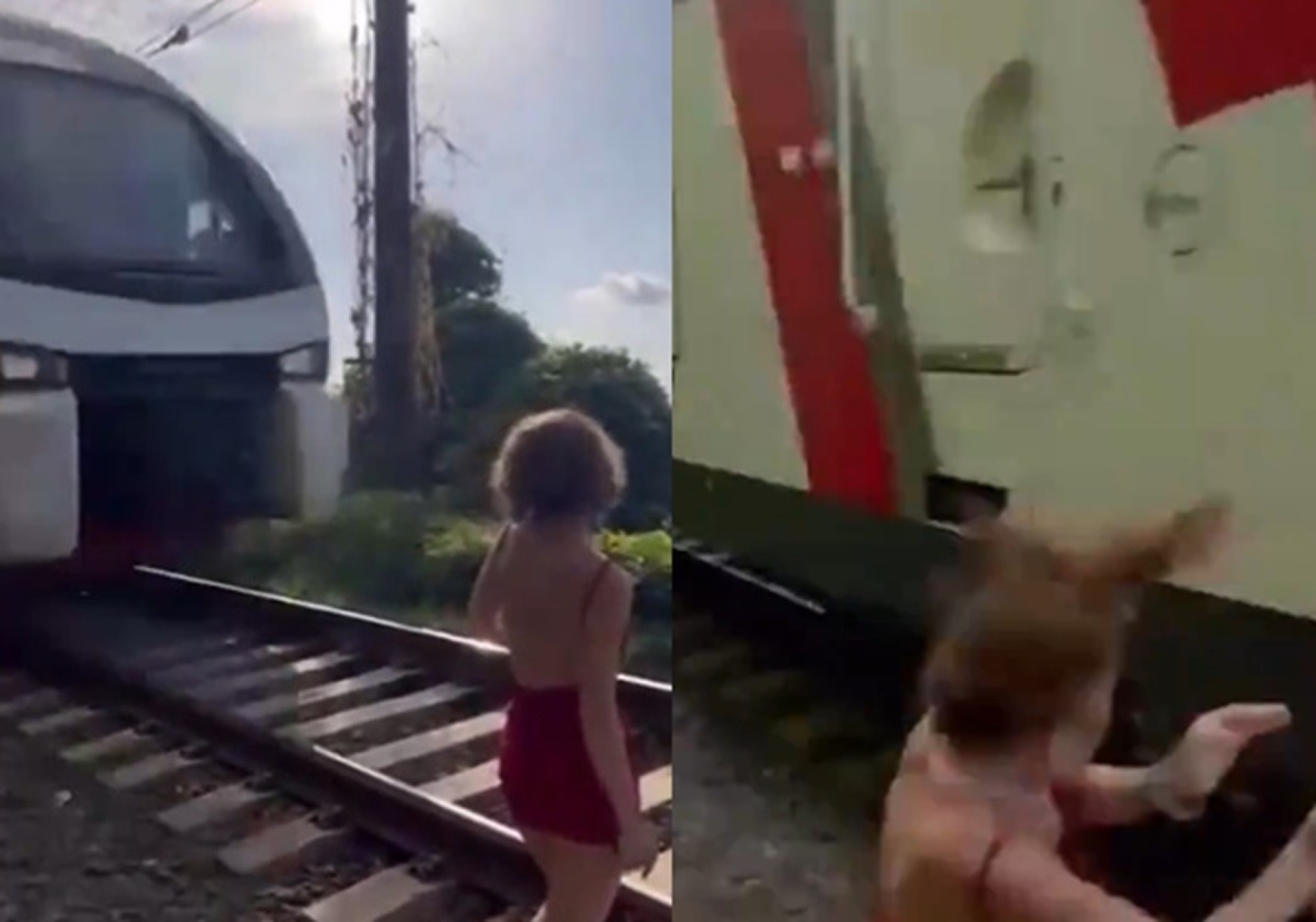 Intento de selfie cerca de tren casi provoca tragedia en Tbilisi