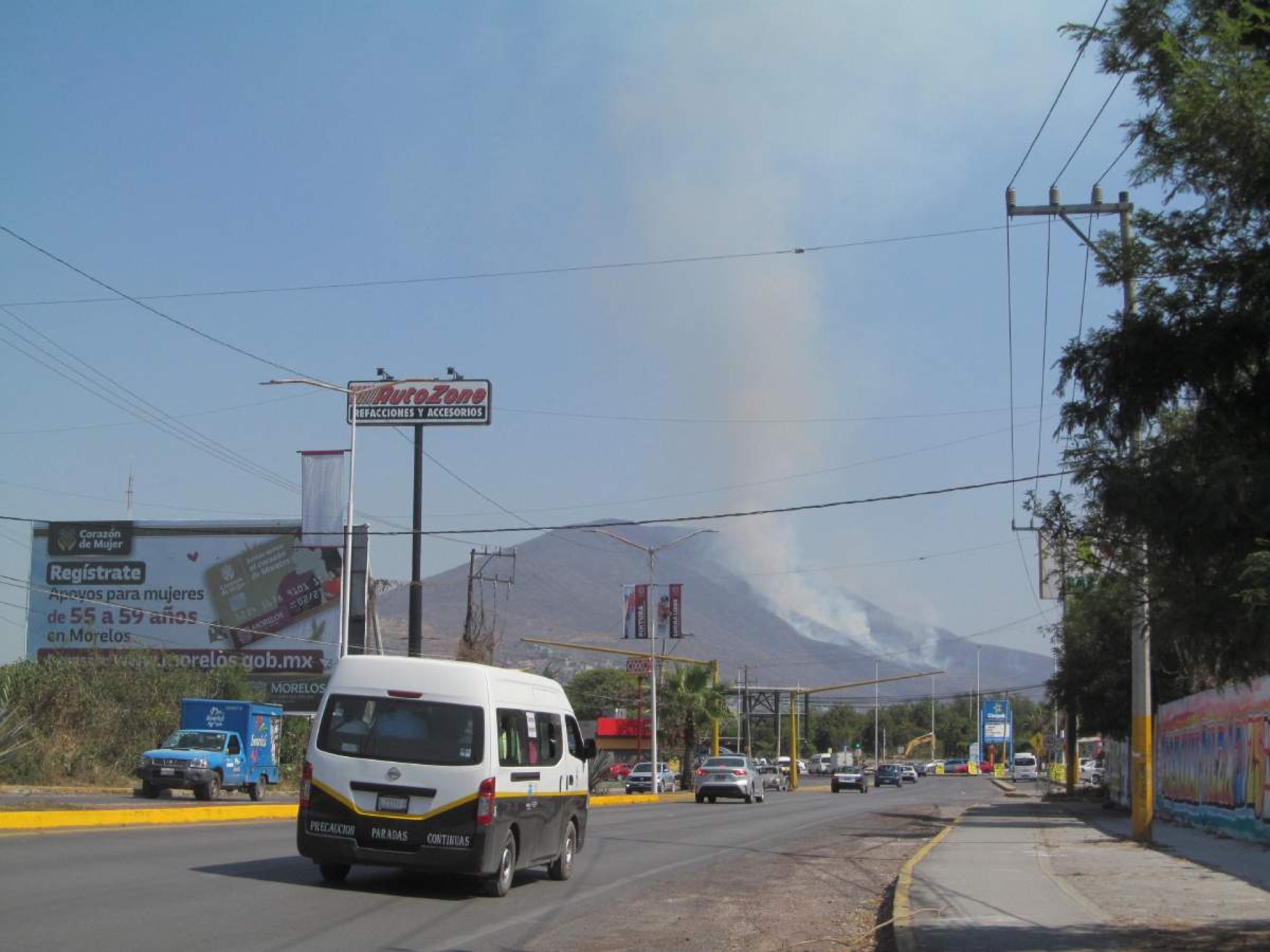Se incendia parte del cerro de El Higuerón en Jojutla