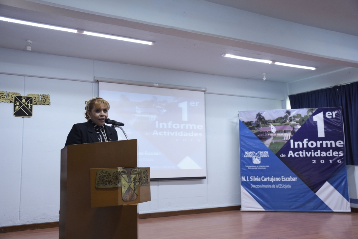 Rinde primer informe de actividades Silvia Cartujano al frente de la EESJ