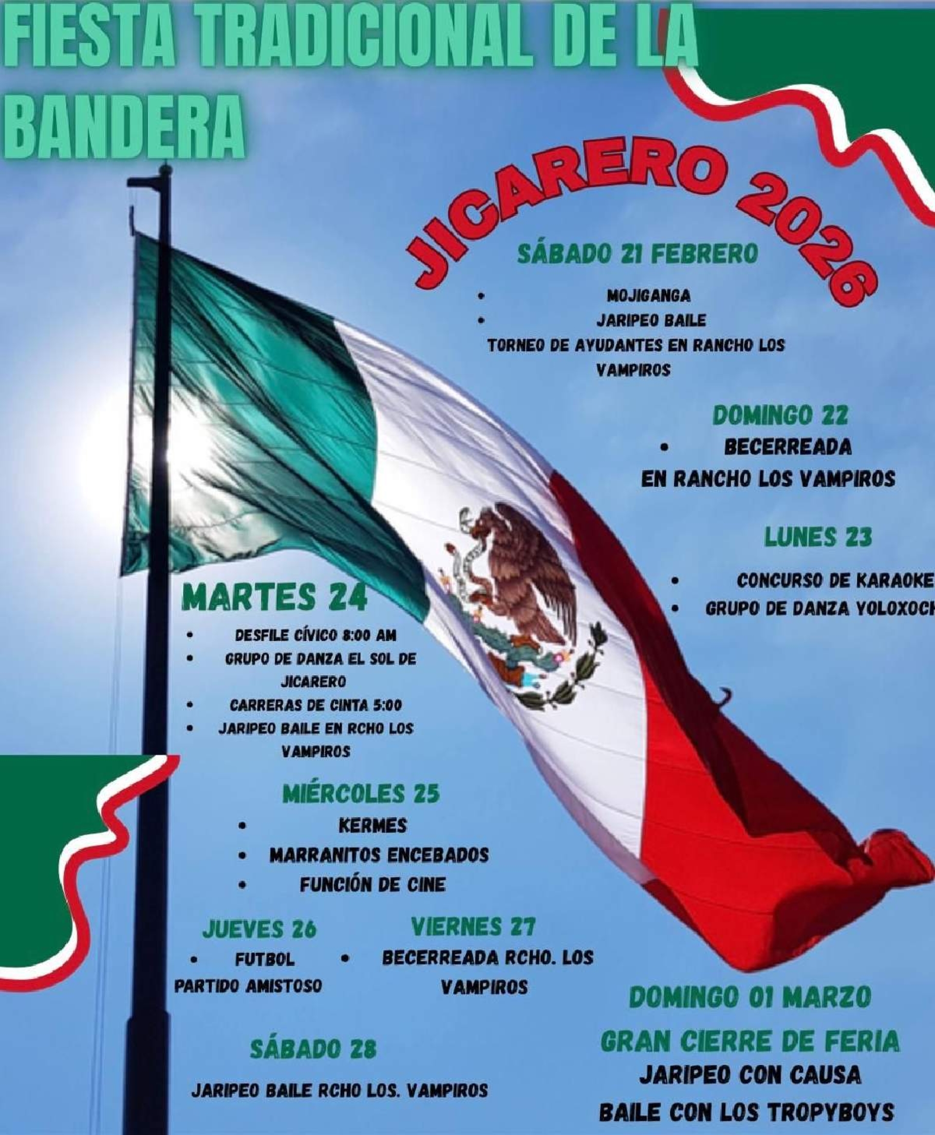 Reanudan festejos en la comunidad de El Jicarero