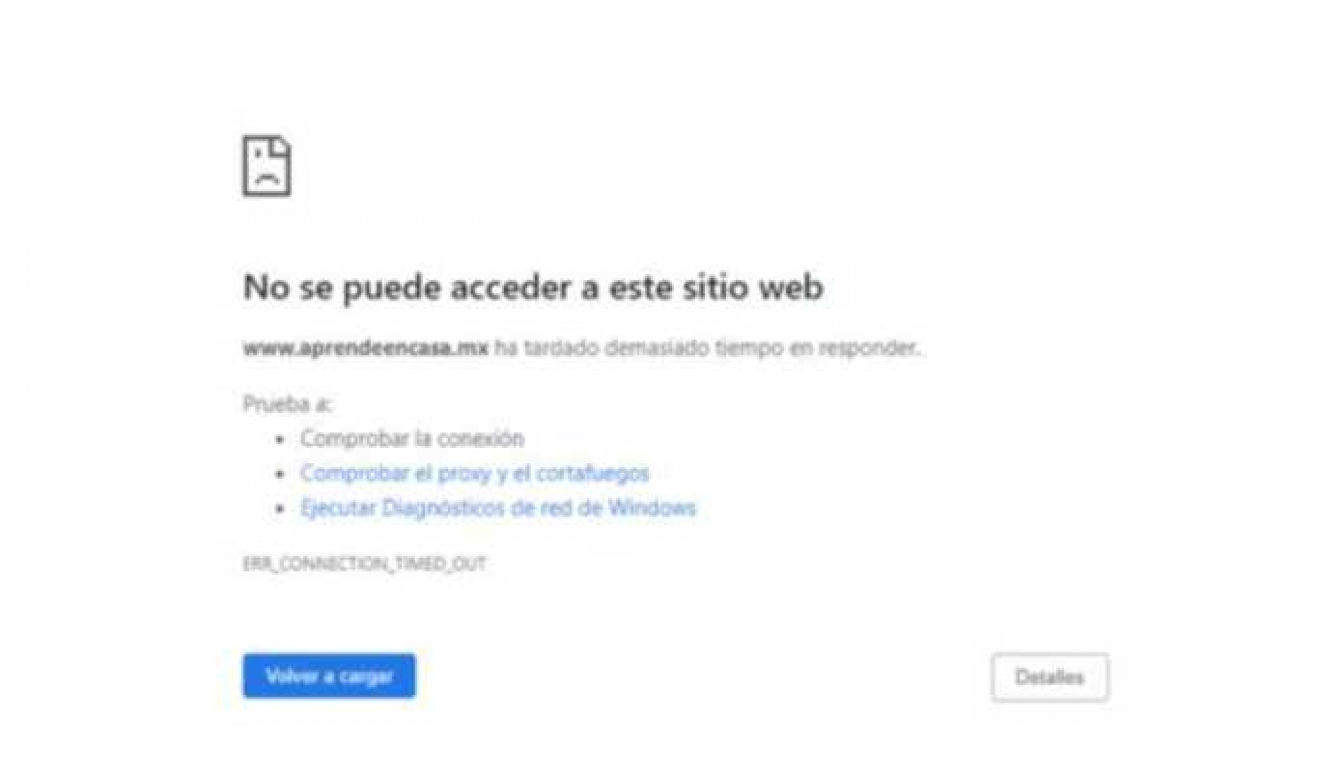 En pleno regreso a clases, se cae la página de 'Aprende en casa 2' de la SEP
