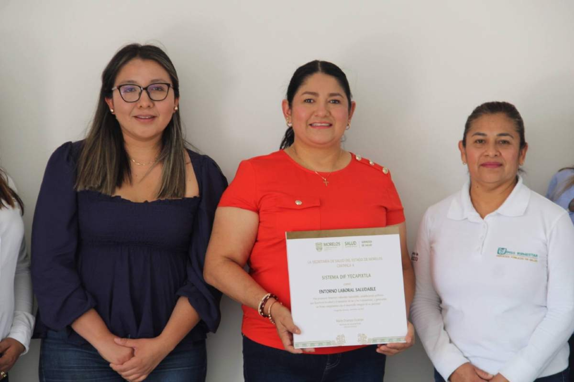 Recibe DIF Yecapixtla certificación como 'Entorno Laboral Saludable'