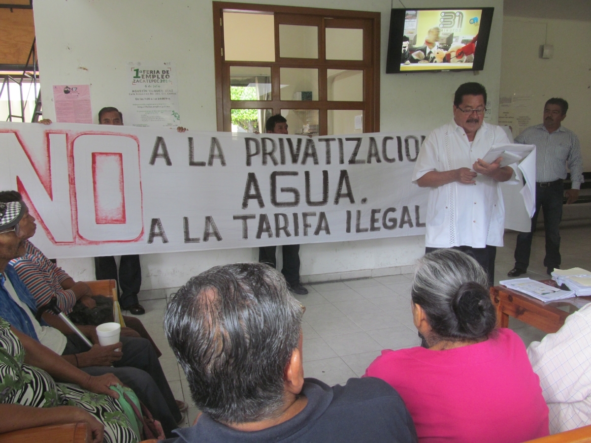 Se preparan organizaciones para evitar la privatización de sistemas de agua potable en la zona sur