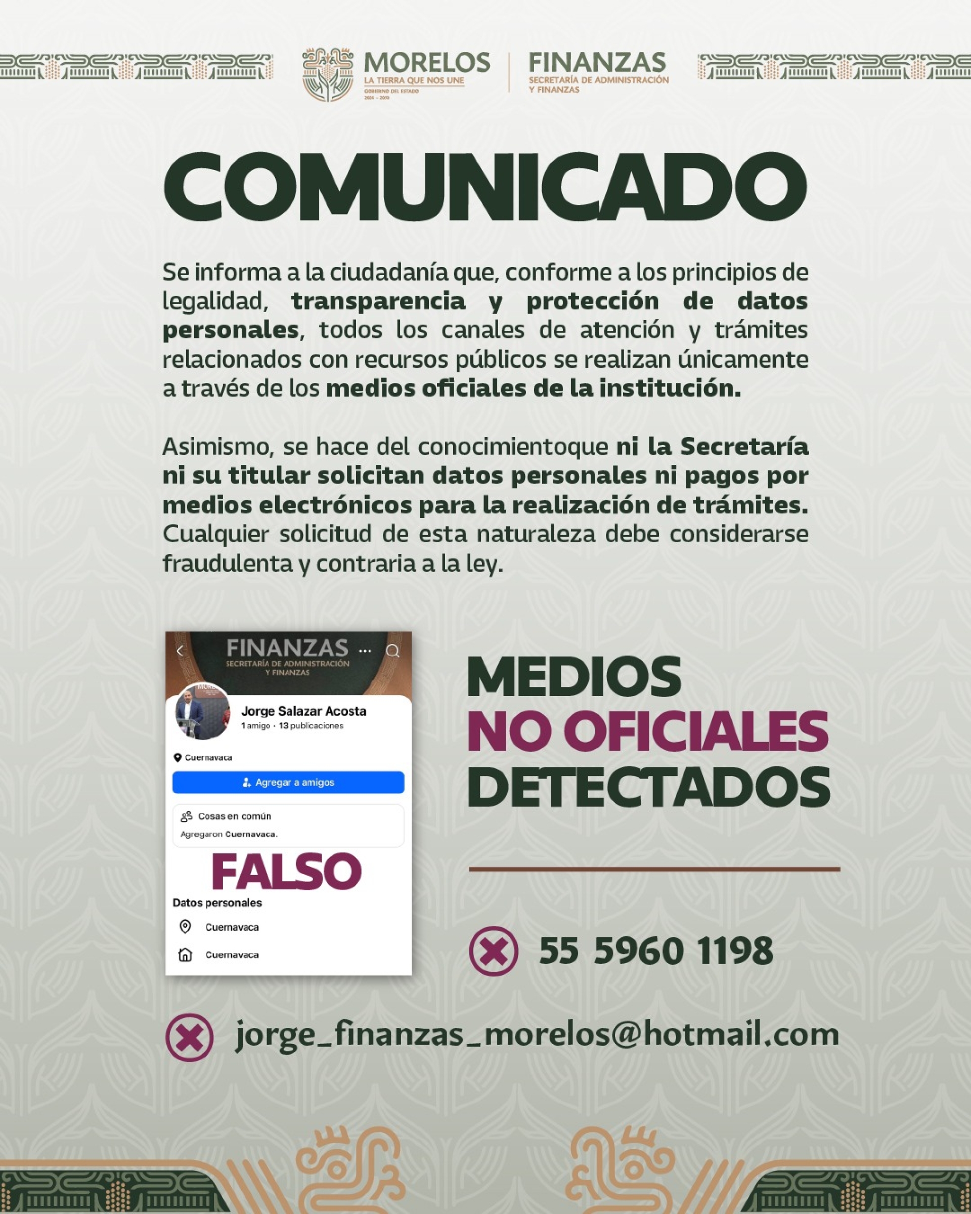 Reitera Secretaría de Administración y Finanzas compromiso irrestricto con la legalidad