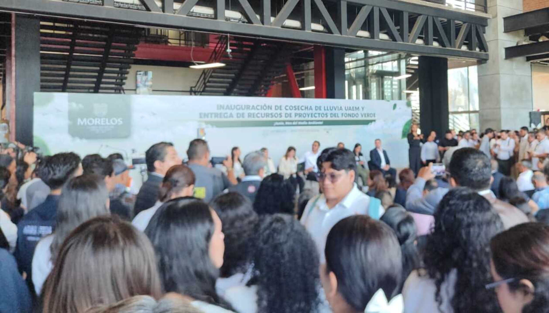 Inauguran autoridades sistema de 'Cosecha de lluvia' en la UAEM