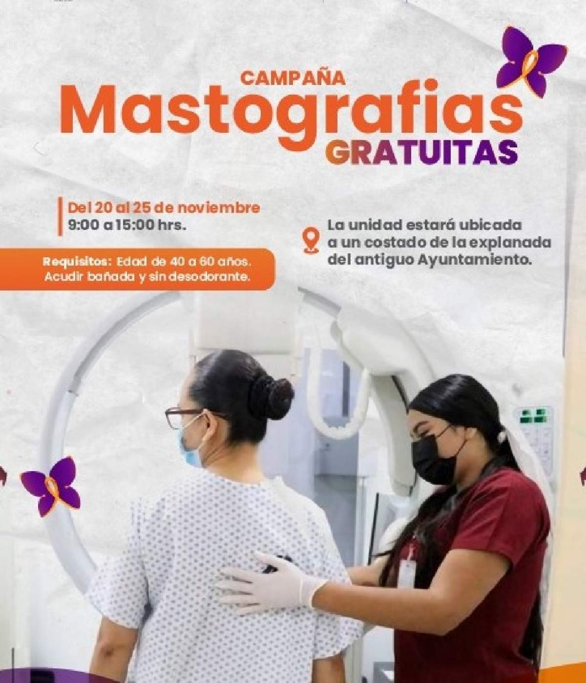 Unidad de mastografías gratuitas estará en Jojutla esta semana