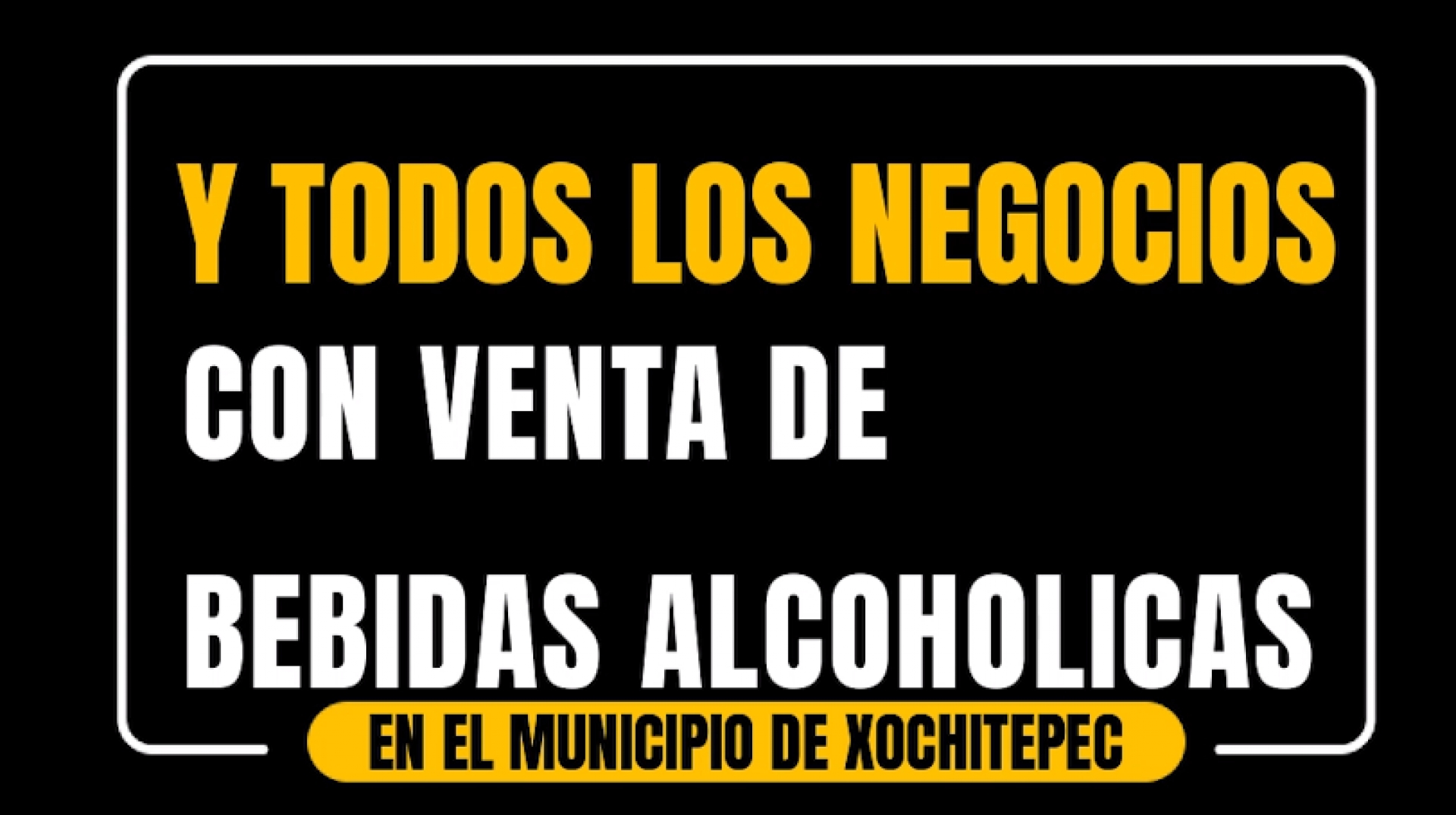 Determinan aplicación de 'ley seca' en Xochitepec, a partir de hoy