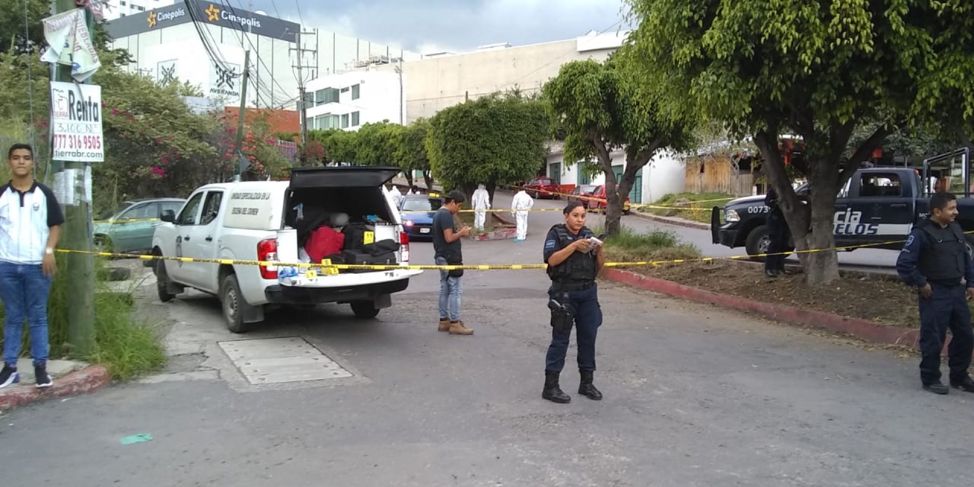 Asesinan a tiros a un hombre a pocos metros de los juzgados federales, en Cuernavaca