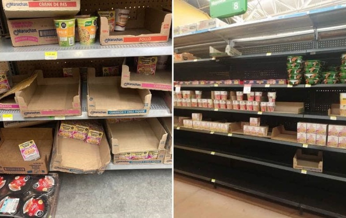 Anuncio de Profeco genera compras de pánico de sopas instantáneas