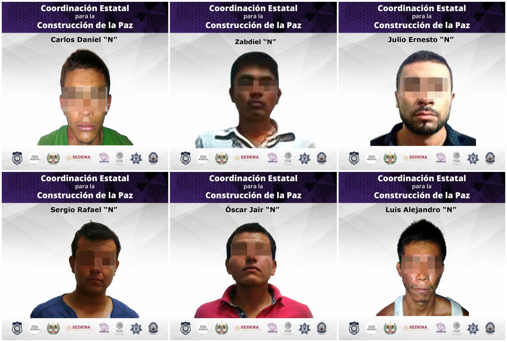 53 años de prisión a seis hombres por homicidio de cuatro estudiantes de preparatoria