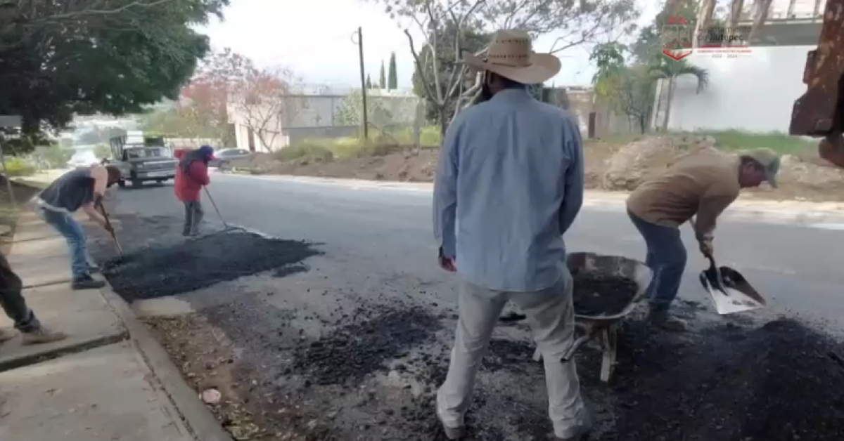 Arranca programa de bacheo 2023 en Jiutepec
