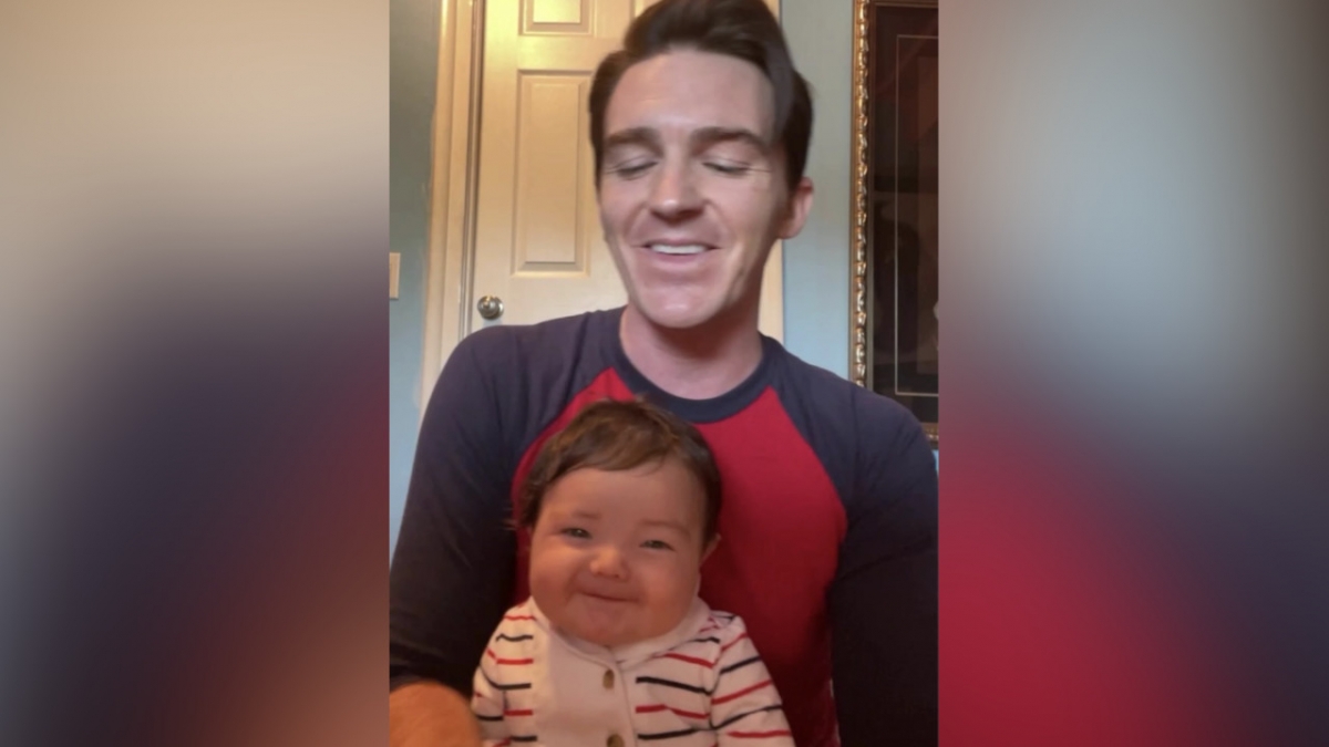 Tras mantener su matrimonio en secreto, Drake Bell presenta a su bebé
