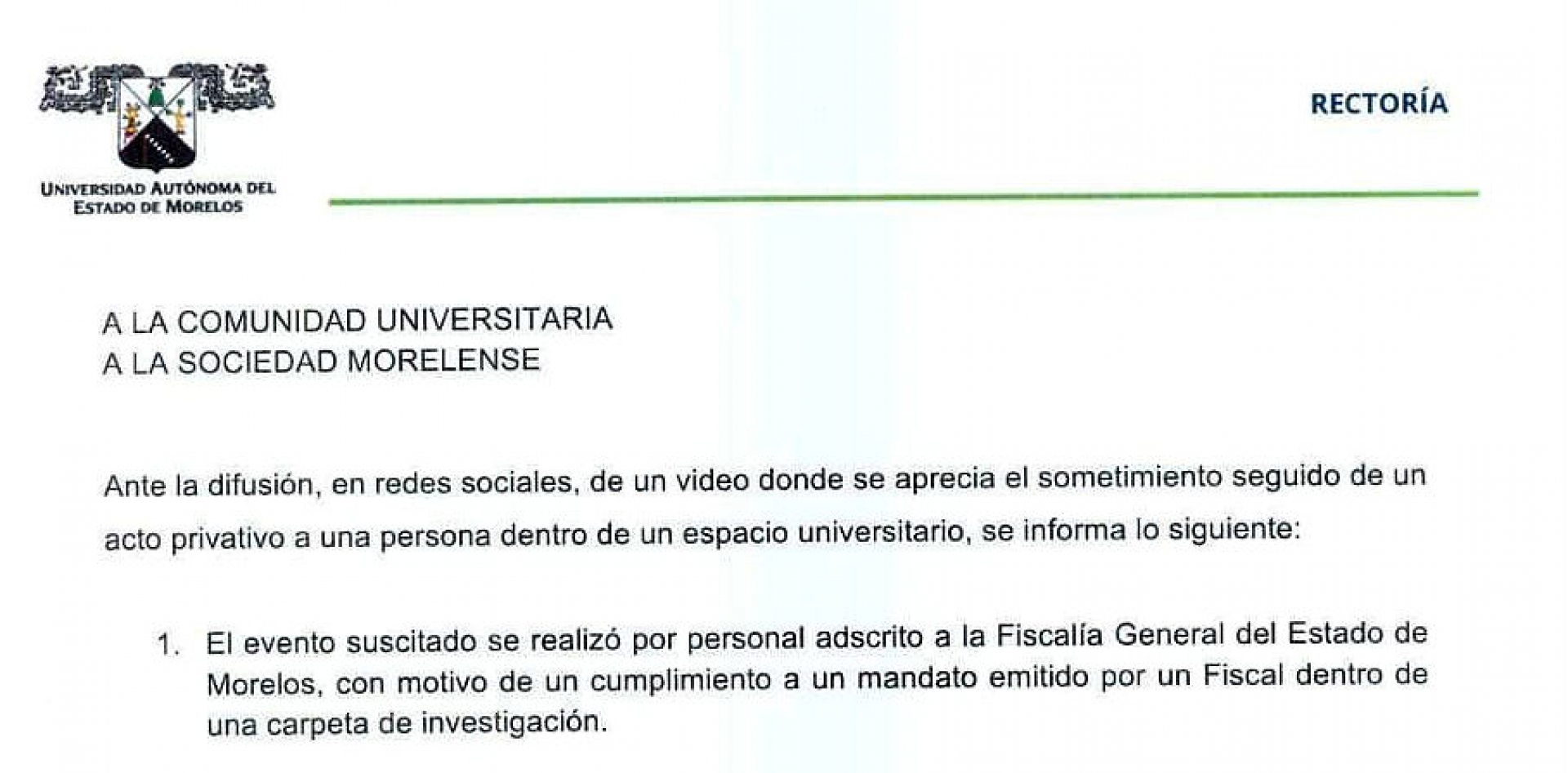 Reprocha UAEM transgresión de la autonomía universitaria en la preparatoria uno