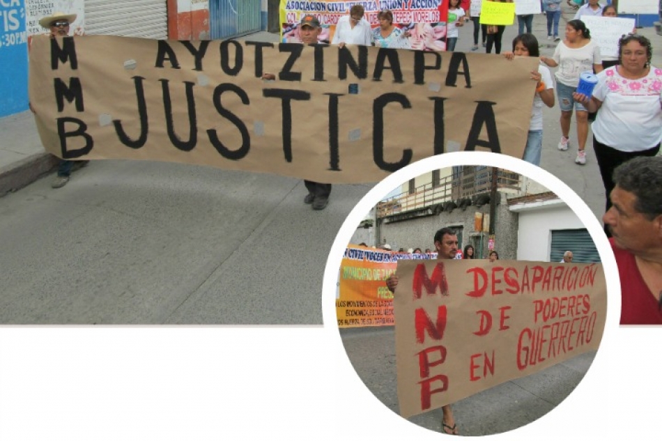 Exigen en Jojutla que aparezcan con vida estudiantes de Ayotzinapa