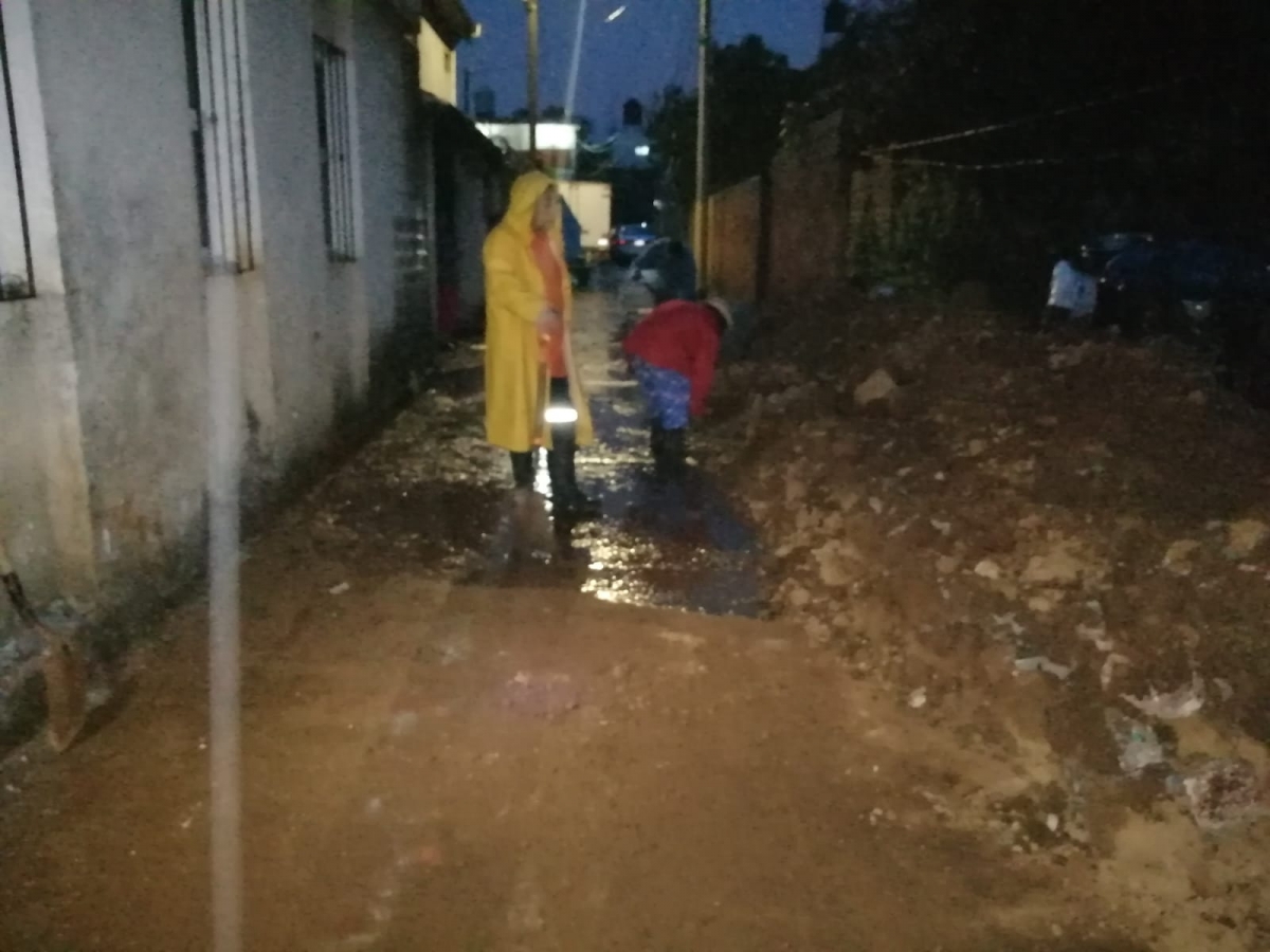 Colapsa barda en Chamilpa
