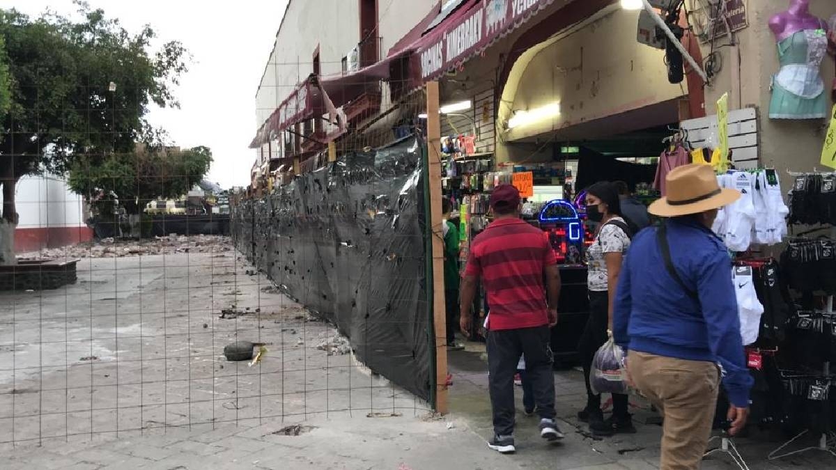 Temen comerciantes de Cuautla bajas ventas por remodelación del zócalo