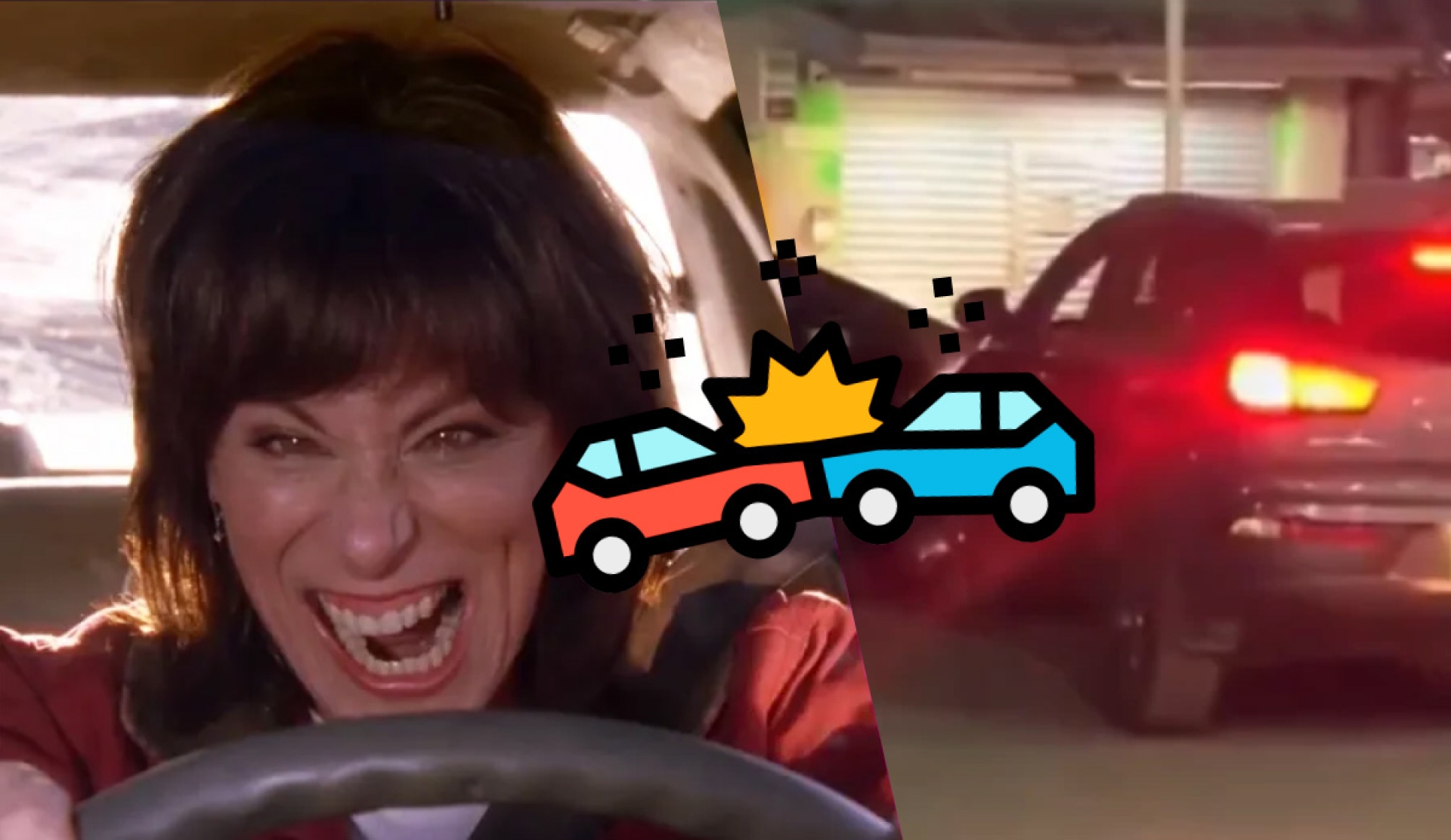 "Lady Chocona": Mujer con placas de Morelos impacta auto