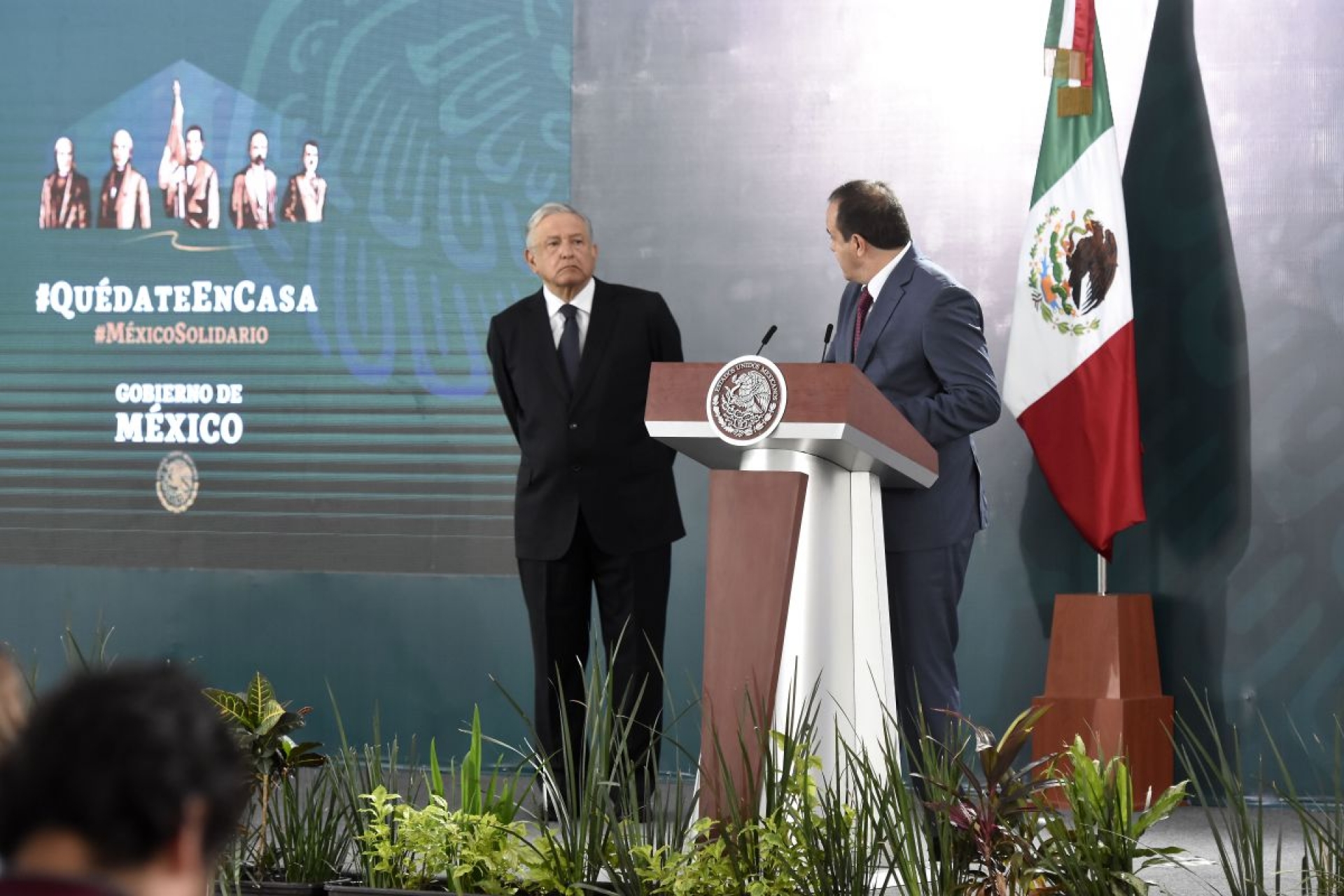 Blanco Bravo y López Obrador llaman a la unidad social para superar crisis del covid