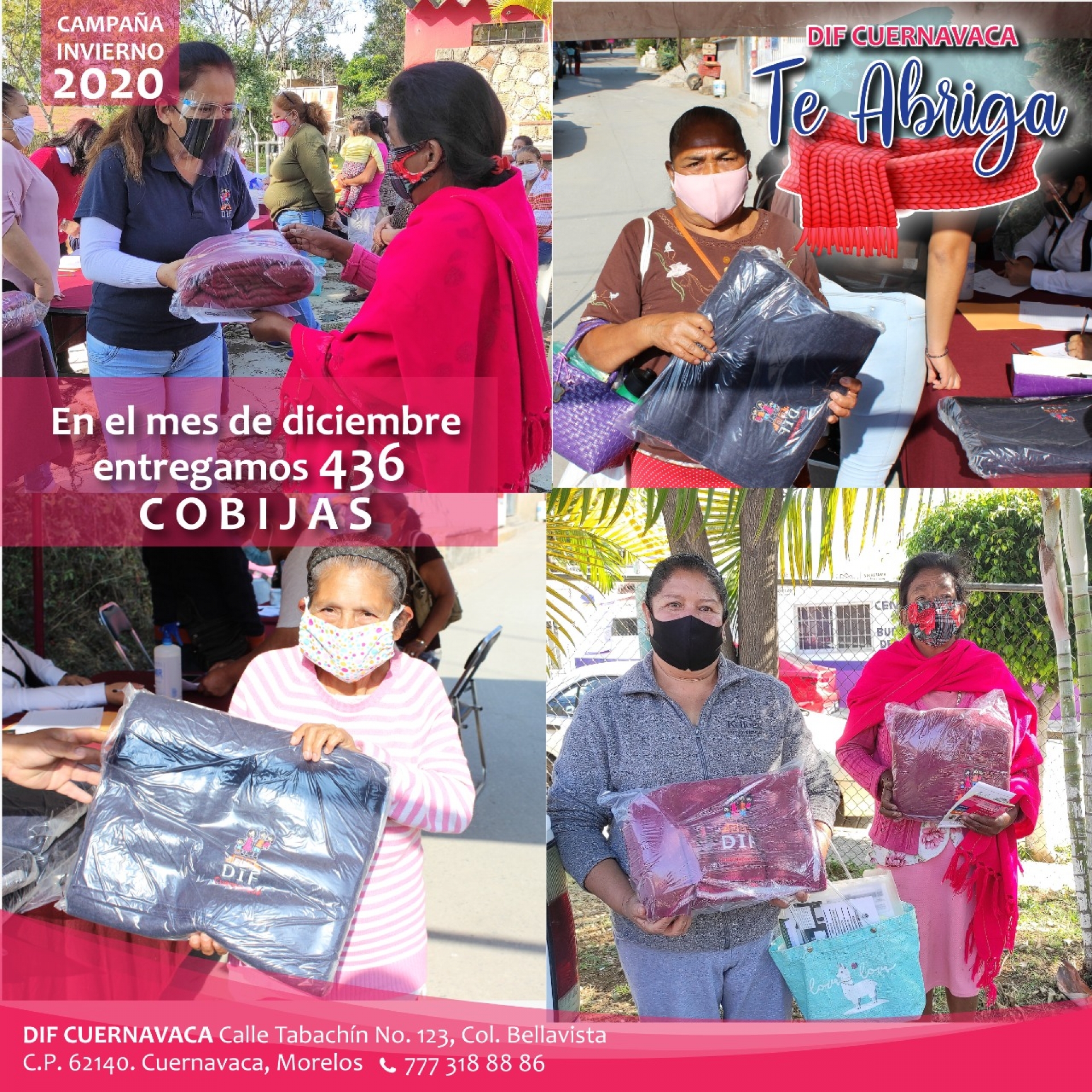 Con campaña 'DIF Cuernavaca te abriga' atienden a familias vulnerables