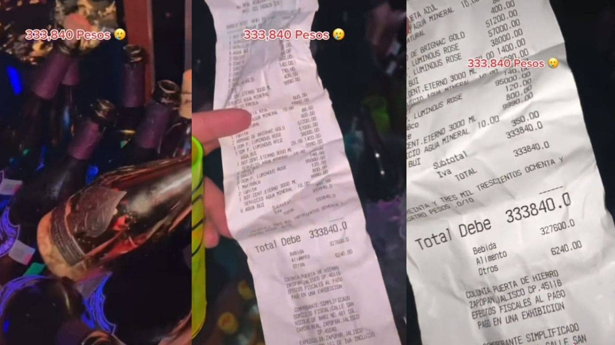 Gastan más de 300 mil pesos en bar y discuten por cuánto les toca pagar