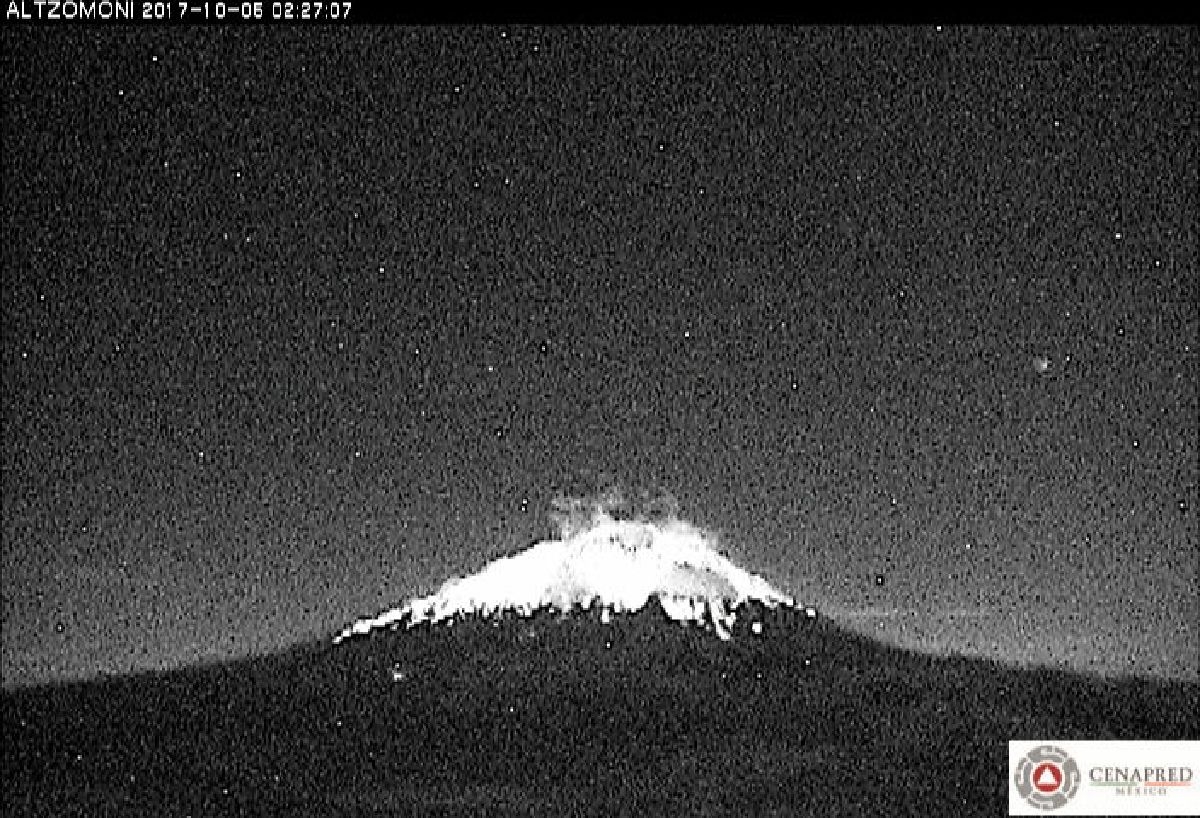 Tres explosiones del Popocatépetl causaron caída de ceniza en Morelos