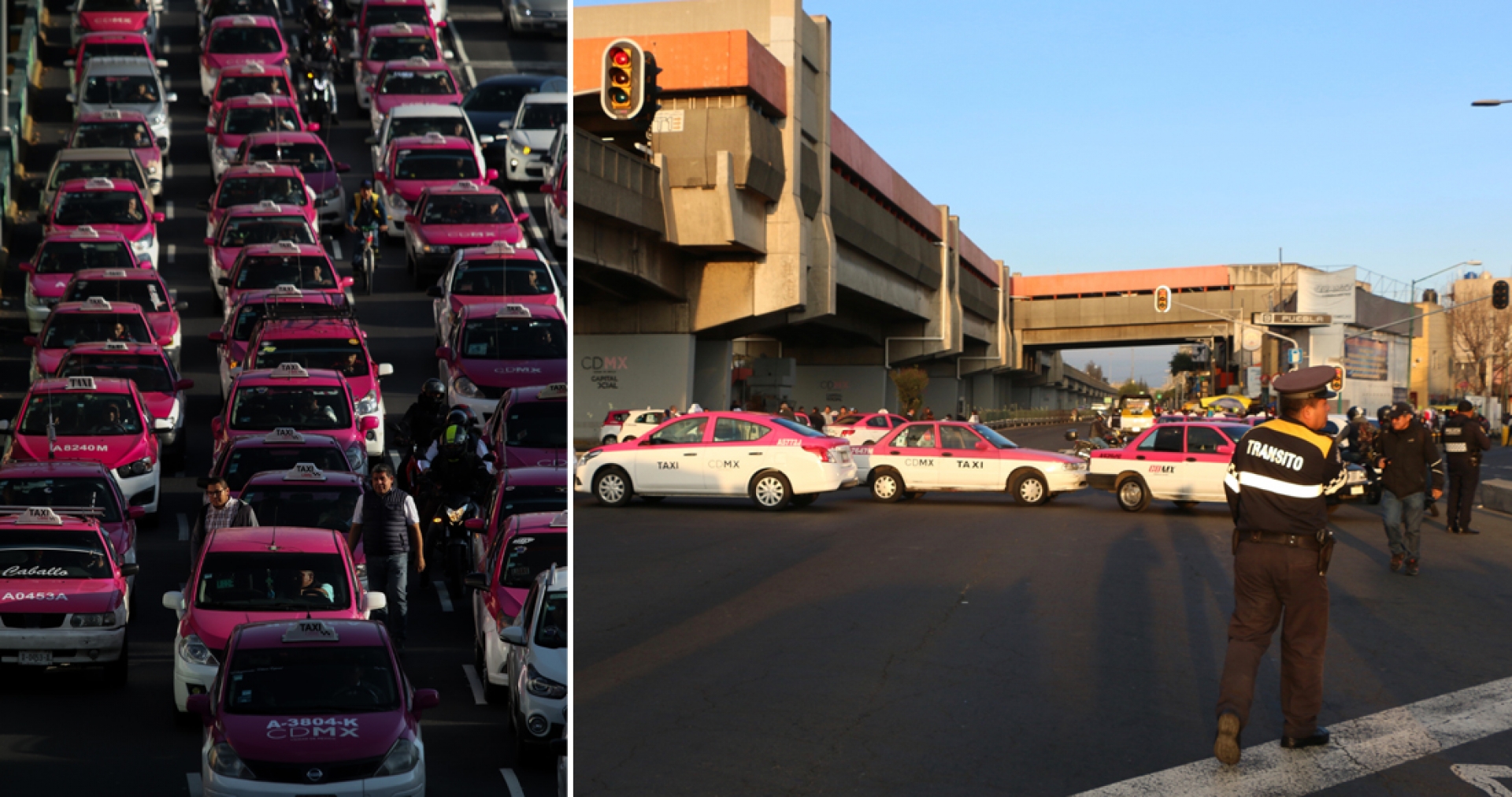 Taxistas exigen regresar al monopolio y acabar con la opción Uber, DiDi o Cabify, en la CDMX