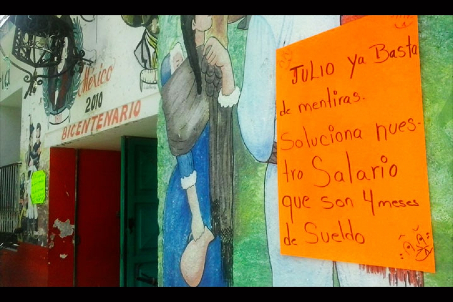 Paran labores empleados de la delegación de Xoxocotla