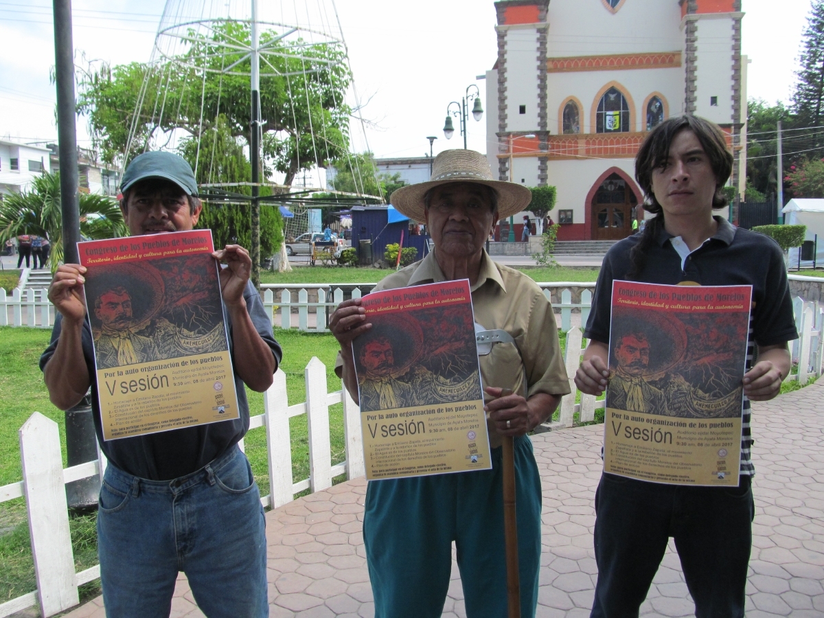 Anuncian el V congreso de los pueblos de Morelos
