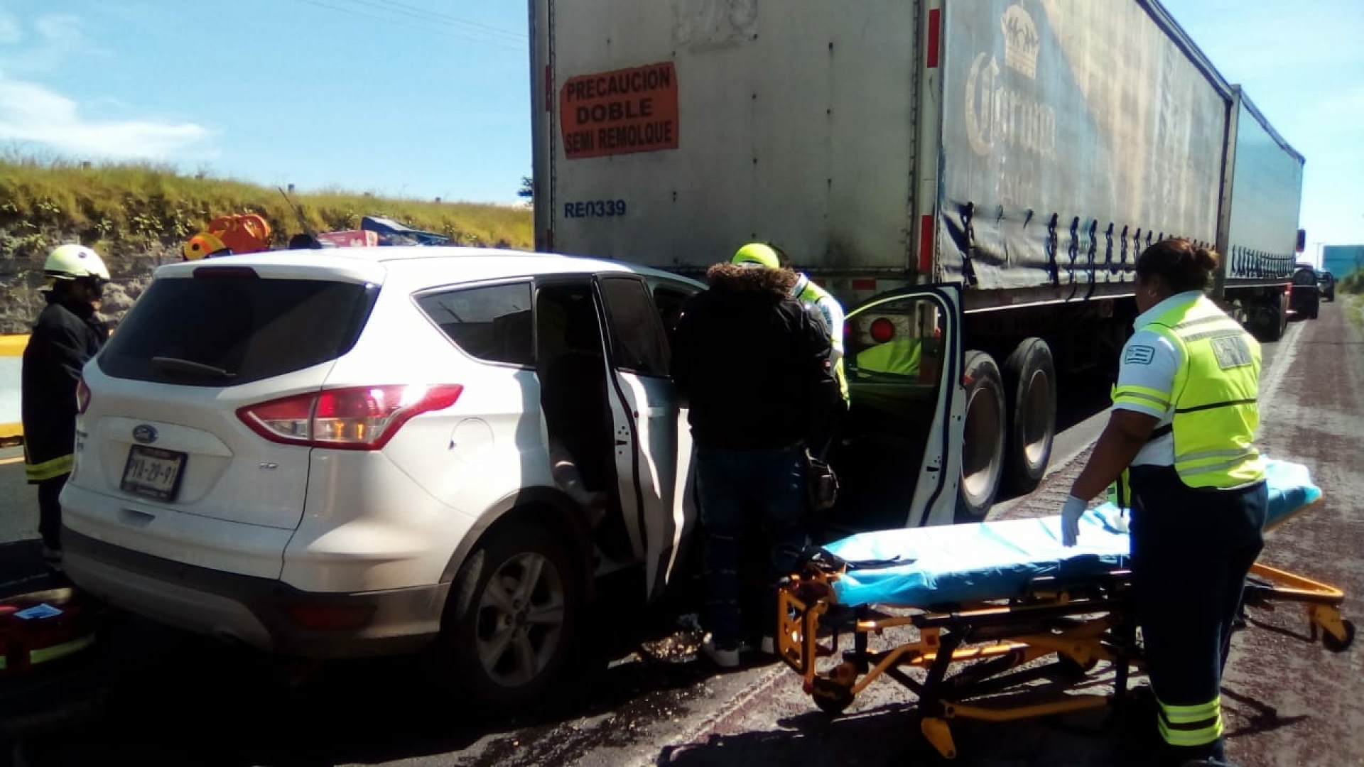 Muere mujer tras accidente en la autopista México-Acapulco