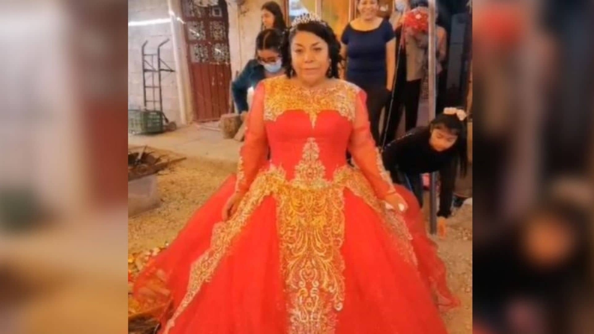 Nietos organizan fiesta de XV a su abuelita de 60 años