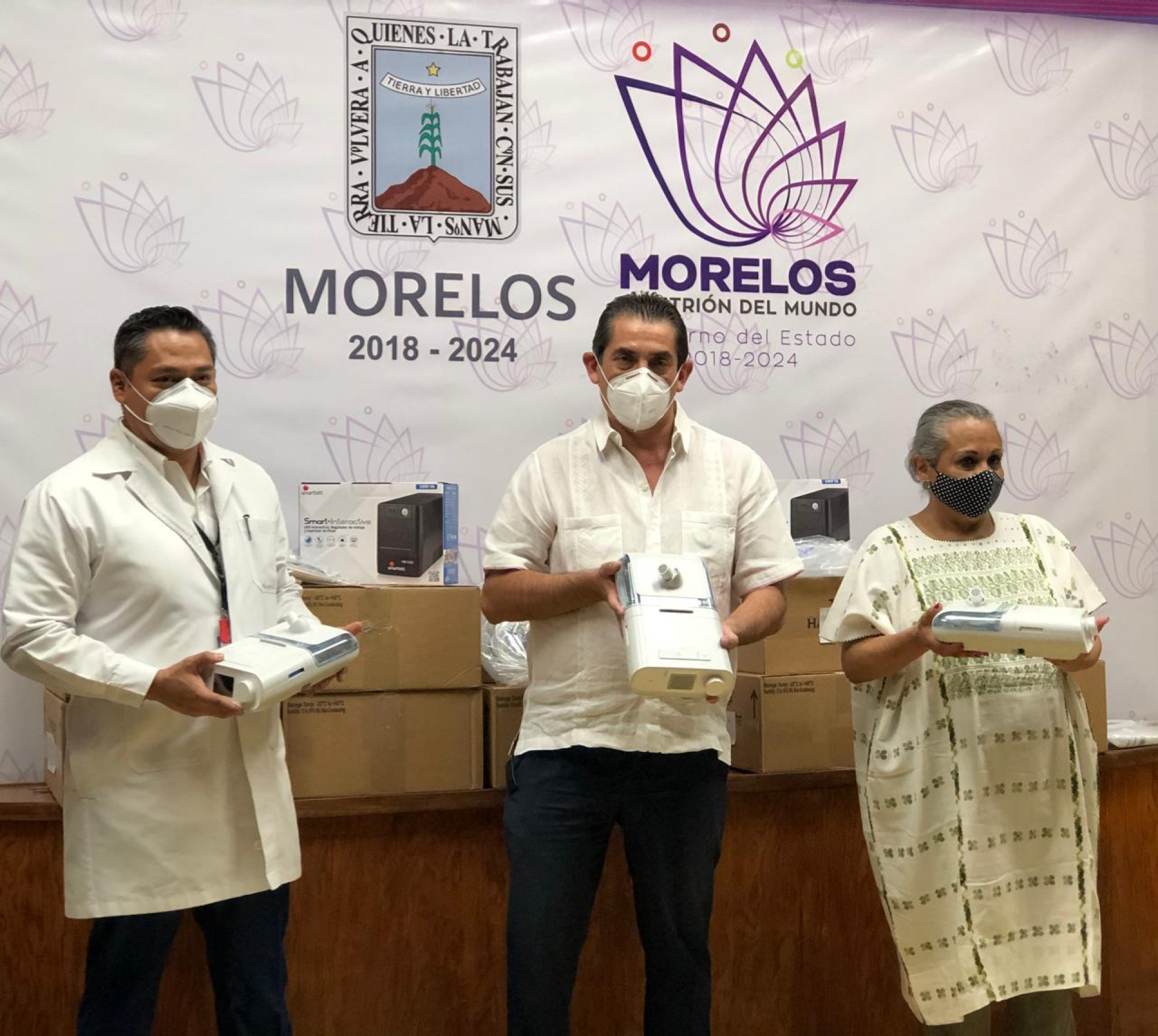 Recibe Morelos 30 auxiliares ventilatorios por parte del Gobierno de México