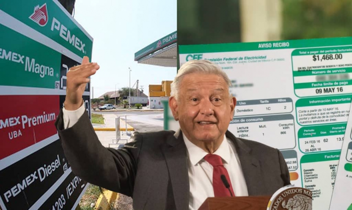 AMLO asegura que la gasolina y la luz NO han aumentado