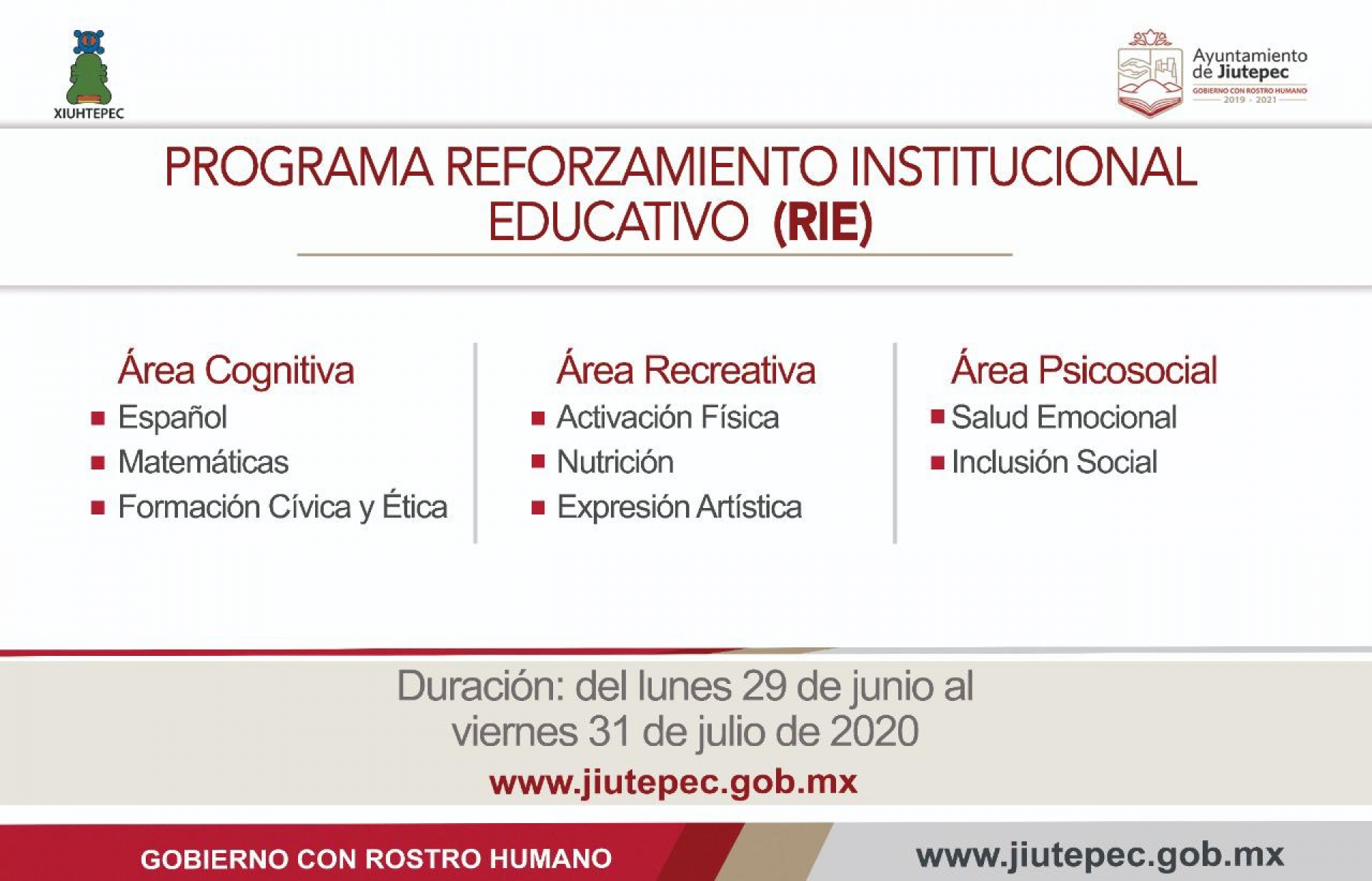 En operación, curso virtual 'Reforzamiento Institucional Educativo' del 29 de junio al 31 de julio