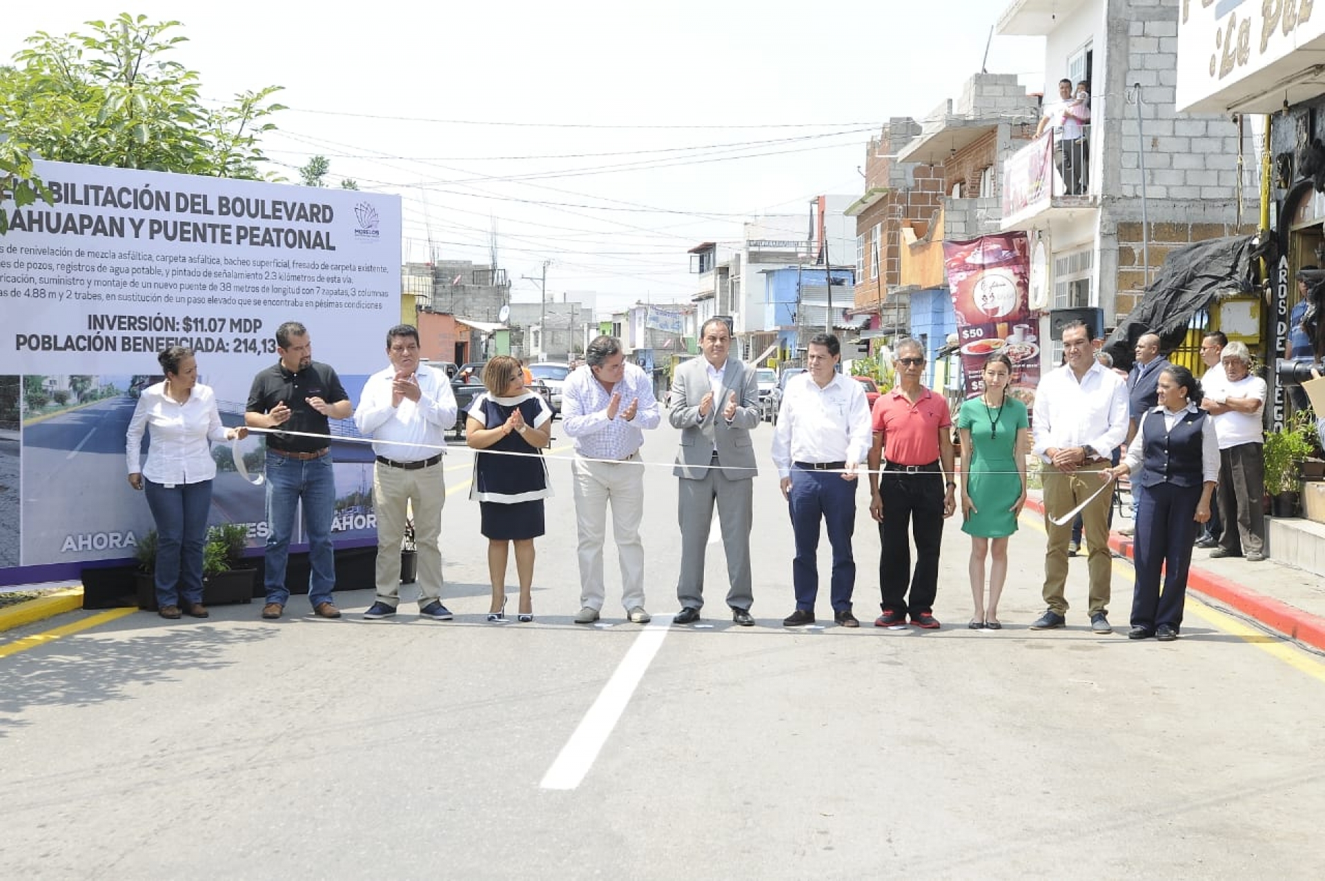 Entrega gobernador obras de rehabilitación de vías primarias en Cuernavaca y Jiutepec