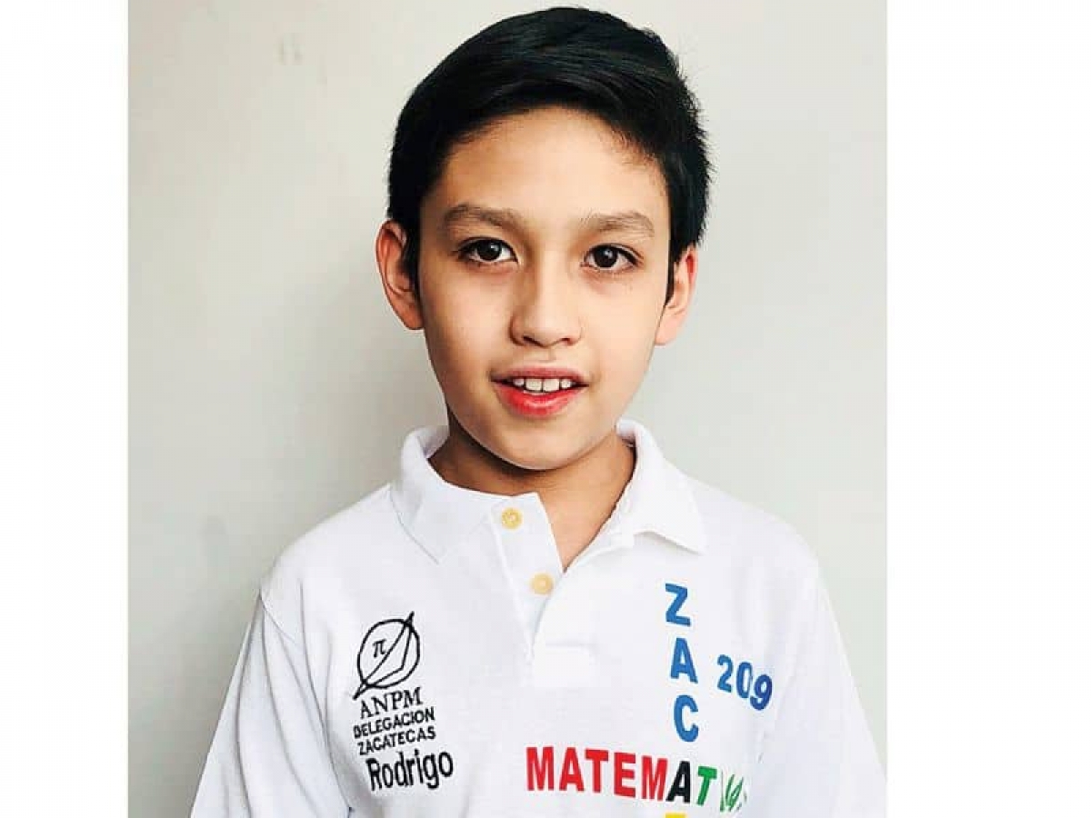 Rodrigo Saldívar, de 11 años gana oro en matemáticas