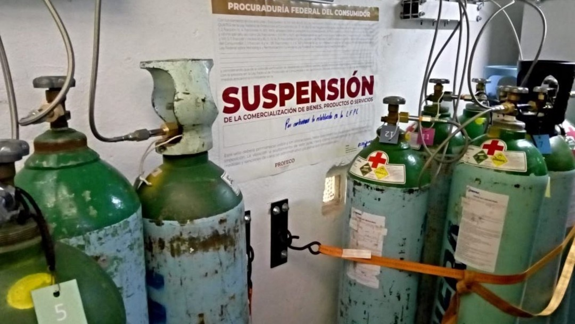 PROFECO suspendió establecimientos de venta de oxígeno por irregularidades en los precios