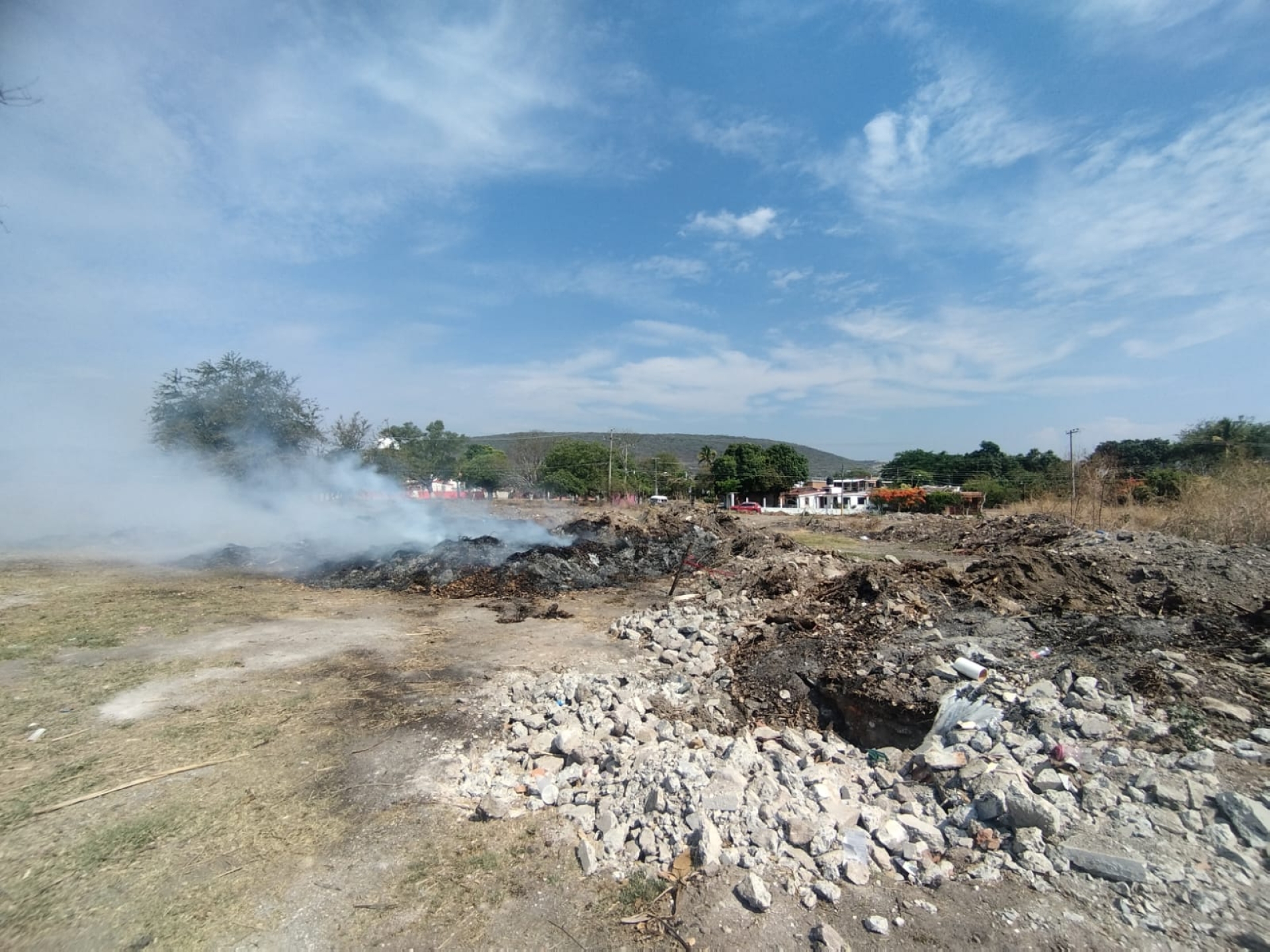 Incendios en potrero de Unidad Morelos en Jojutla