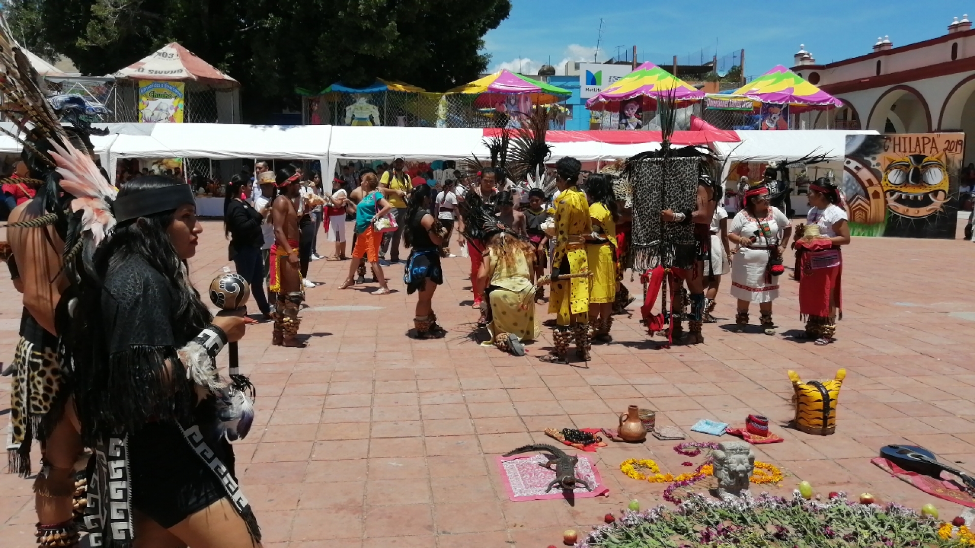 Acuden danzantes de Morelos a ceremonia de 'La Tigrada', en Chilapa