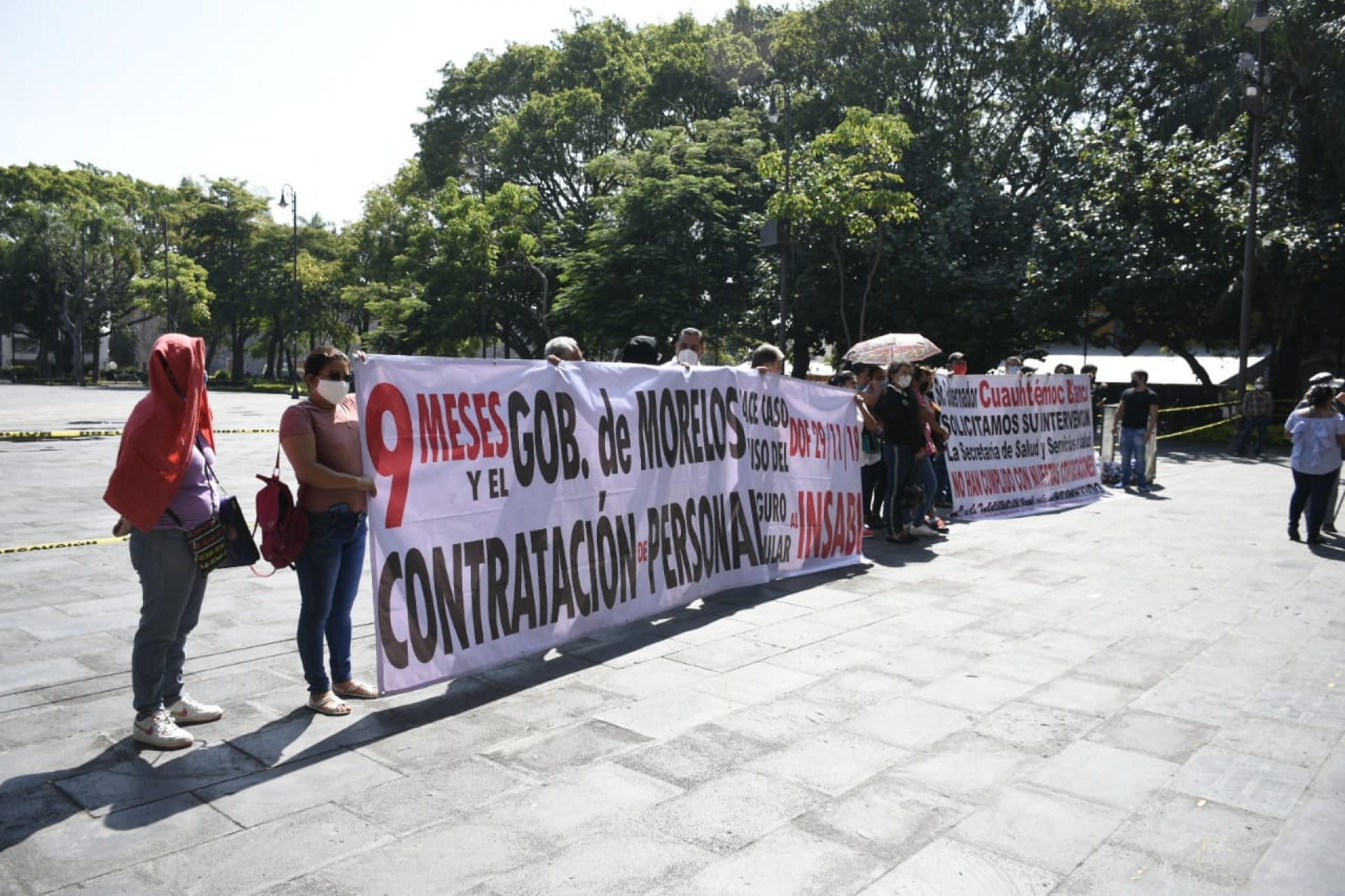 Nuevamente se manifiestan ex trabajadores del Seguro Popular