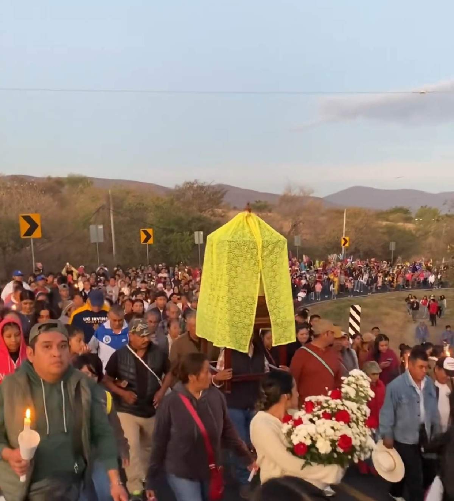 Trasladan figura de la virgen de la Candelaria de Tetecala a Coatetelco
