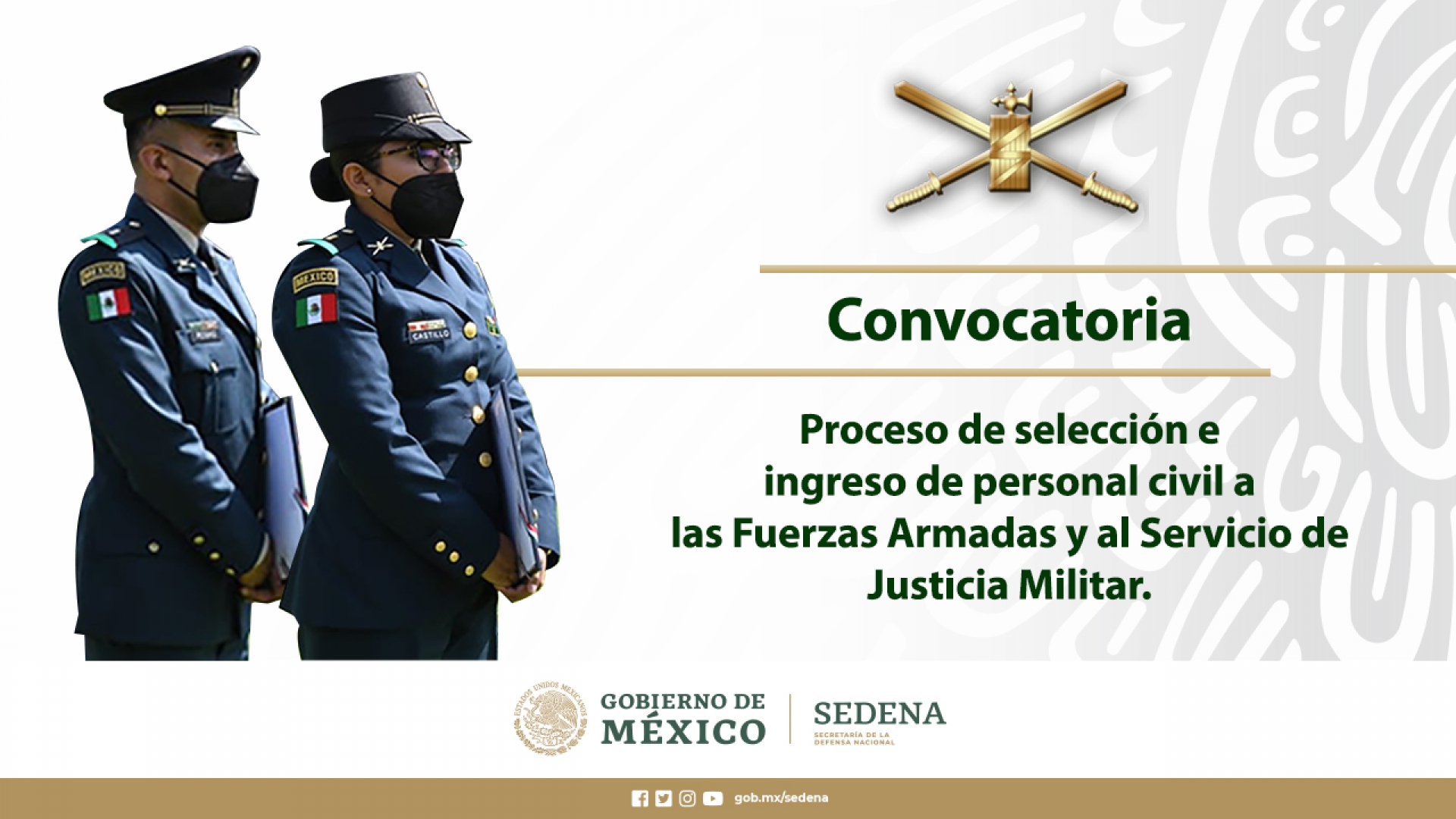 Inicia proceso de selección para ingreso a las Fuerzas Armadas Mexicanas
