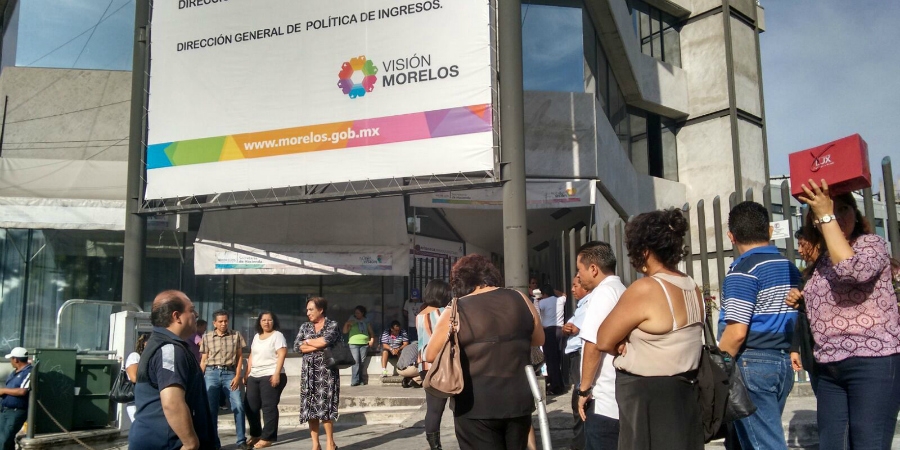 Se comprueba que labores de recaudación en oficinas públicas se llevaron a cabo normalmente; esta tarde los trabajadores harán una protesta