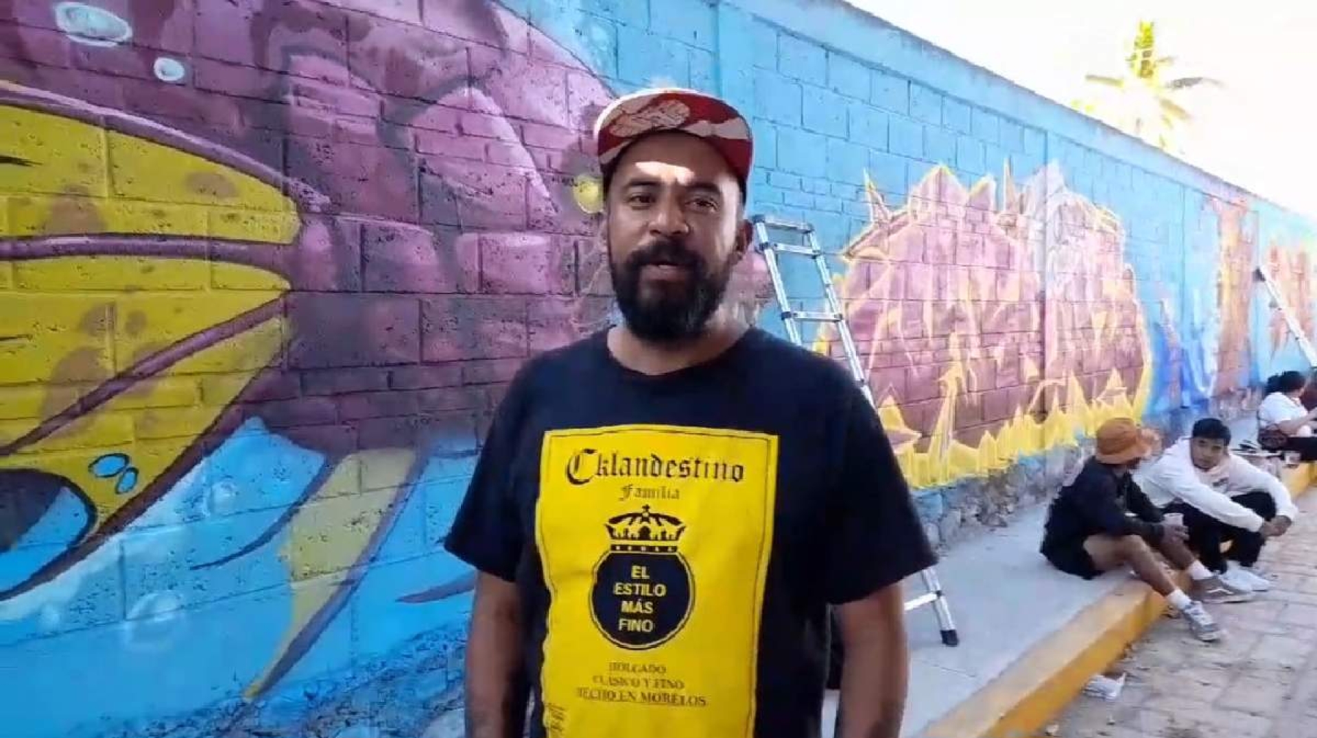 Mediante el grafiti, promueven usos y costumbres de Coatetelco