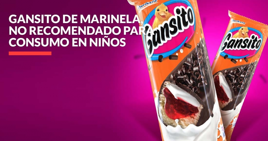 Gansito, no recomendado para consumo en niños y adultos mayores