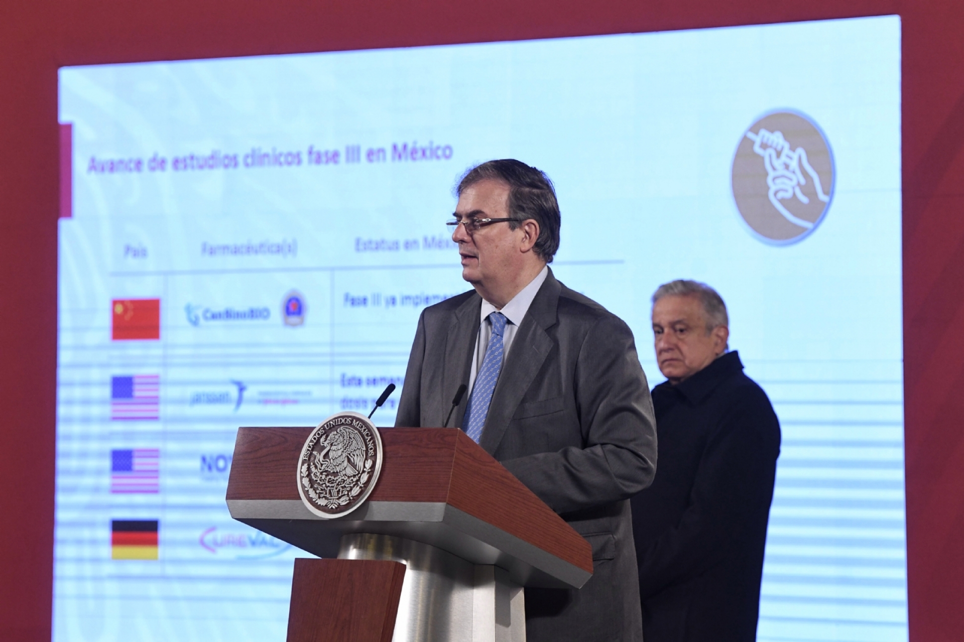 Vacuna de COVID-19 de Pfizer podría llegar en diciembre a México: Ebrard