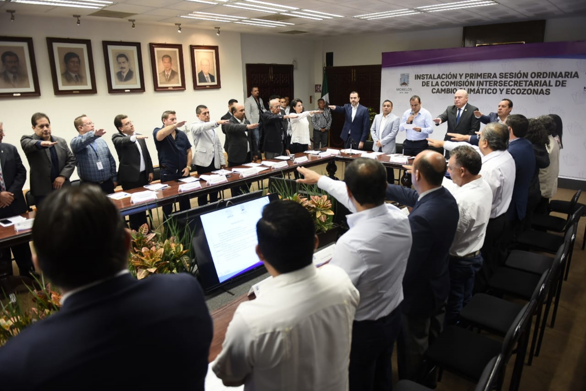 Preside gobernador instalación de la Comisión Intersecretarial de Cambio Climático