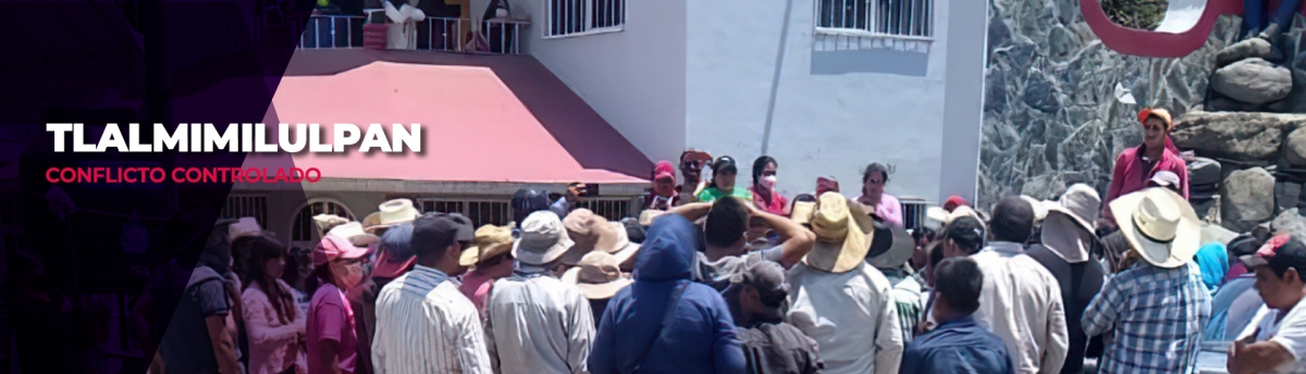 Representante del gobierno estatal controla conflicto en Tlalmimilulpan