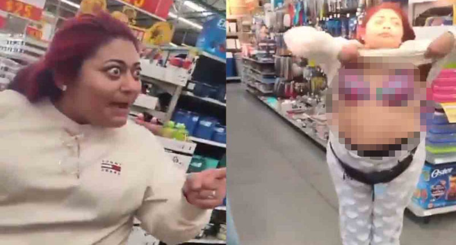 'Lady Aurrera': Mujer se encuera y arma escándalo tras ser cachada robando