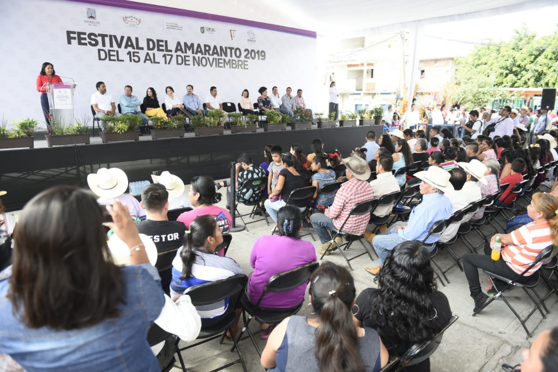 Inauguran el 'Festival del amaranto 2019', en Temoac