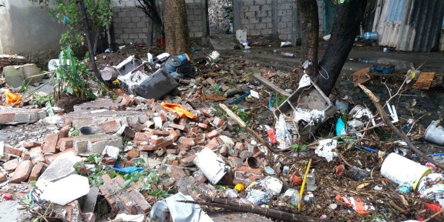 Cuatro casas resultaron afectadas tras lluvias, en la colonia Teopanzolco
